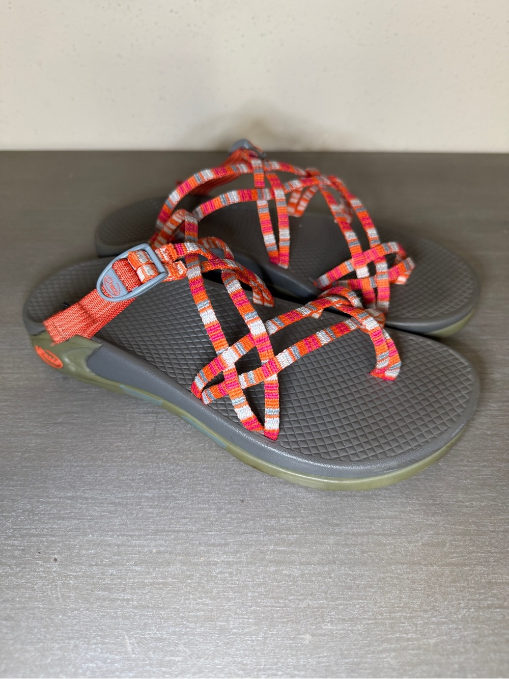CHACO 7 Zong EcoTread ZX/2 Toe Loop Backless Hiking Water Sandals Slides